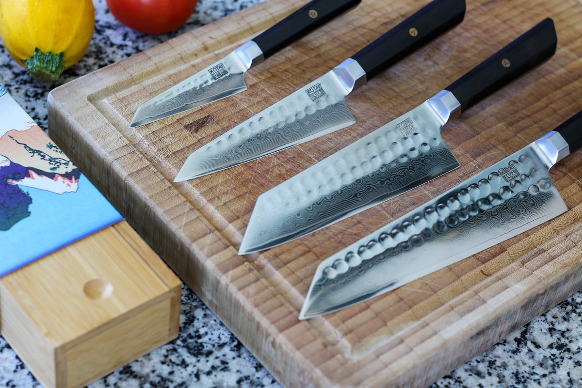 Collection couteaux japonais Bunka Damas Kotai Réunion