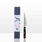 Couteau Petty Tsubame Kotai Réunion avec son packaging