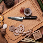 Couteau Santoku Bunka Damas Kotai Réunion