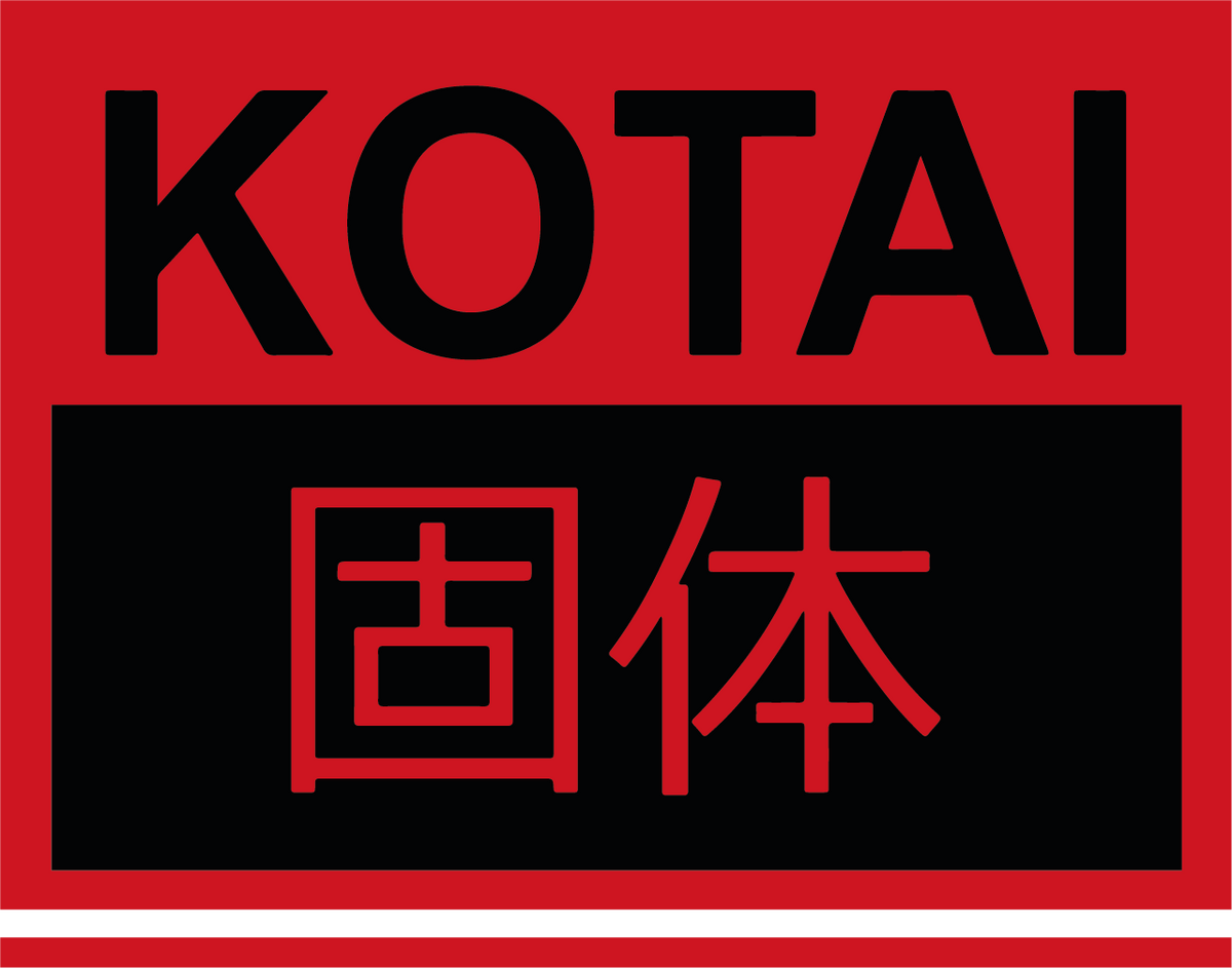 Logo Kotai Réunion — couteaux japonais fond noir