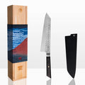 Couteau de chez Kiritsuke Bunka Kotai Réunion et son coffret en bambou