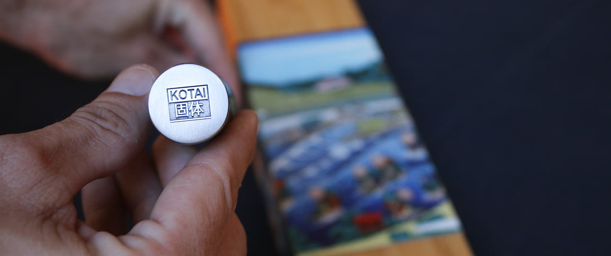 Couteaux japonais Kotai Réunion avec poinçon marque gravé